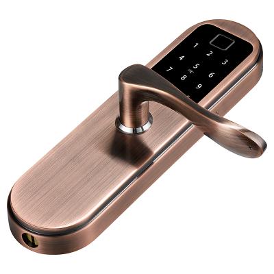 China Minghou Room Security Electronic Keyless Door Lock IC Card Fingerprint Smart Key Lock For Hotel for sale