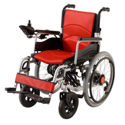 China Foldable& Notebook& Easy Folding Convenient Economic Handicapped Electric Wheelchair for sale