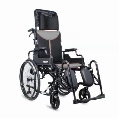 China Outdoor / Hospital / Home Multi - Function High Back Manual Wheelchair With Reclining Backrest for sale