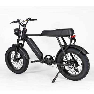 China Aluminum Alloy 2022 new retro vintage super Electric Hybrid Bike 73 fat tire 20 inch 1500W ebike 48V 15AH/26AH long range e bike for sale