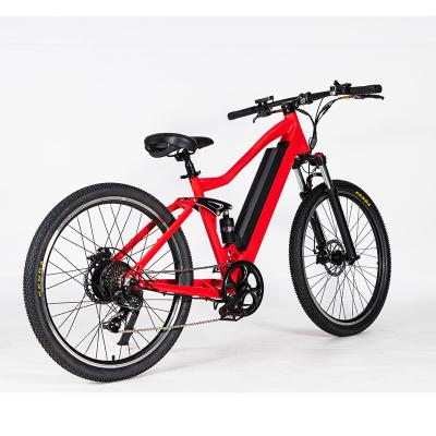 China Aluminum Alloy high quality double shock frame 500w 48v bafang motor dual suspension e mtb mid drive ebike for sale