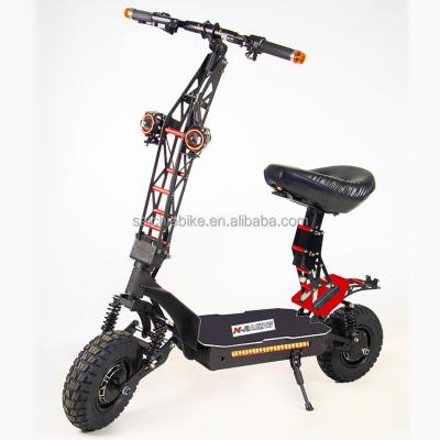 China Unisex 85KM/H Max Speed Electric Scooter 5600W Dual Motor Foldable E Scooter 11 Inch Off Road Tire Trotinette Electric Scooter for sale