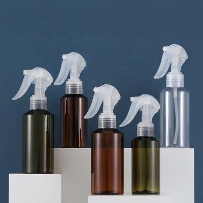 China BEAUTY PACKAGING Wholesale Cosmetic Green Trigger Spray Bottle 100ml 150ml Pet Bottles For Disinfectants for sale