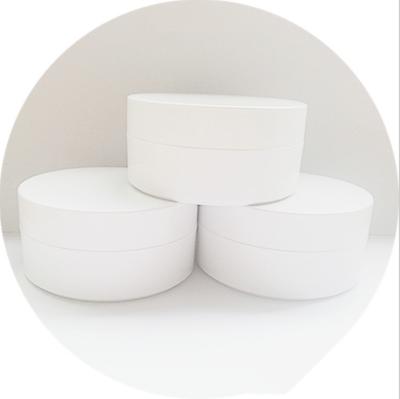 China Free Sample High Quality BEAUTY PACKAGING Deep Customize Wall White PET Plastic Cosmetic Face Cream Jar With Lid for sale