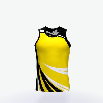 China QUICK DRY Mesh Gym Wear Active Fitness Sports Around Edge Muscle Training Tank Top for sale