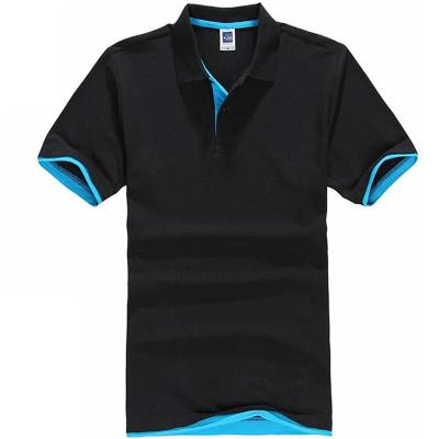 China Anti-wrinkle contrast color design fashion style short sleeve men's polo t-shirt, classic polo t-shirt with custom polo shirt for sale