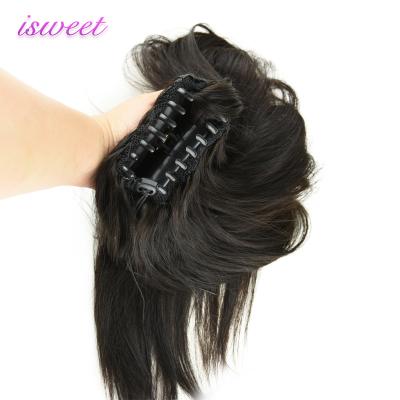 China Silky Straight Wave Double Drawn Claw Clip Hair Ponytail Extensions for sale