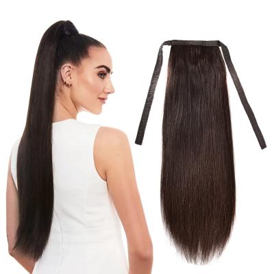 China Curly Unprocessed Natural Raw Brazilian Body Wave High Drawstring Ponytail Hair Extensions for sale