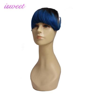 China 1+ Year Ombre Color Clip In Hair Bangs For Women for sale