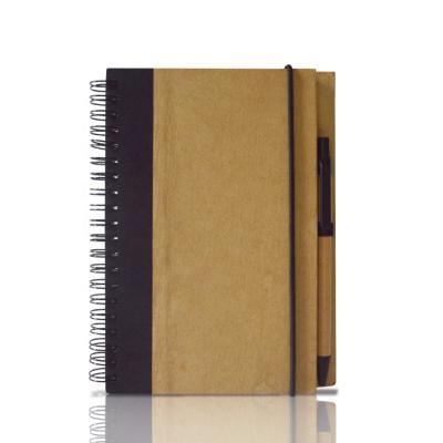 China Custom Paper Spiral Printed Custom Design A4 Cardboard Paper Hardcover Spiral Notebook Notebook Packing for sale