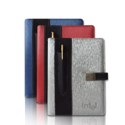 China A5 High Rate Binding Hardcover Redemption PU Notebook Binders Notebook Leather Loose Leaf Planner for sale