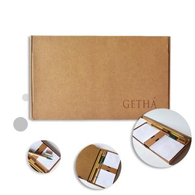 China High Quality Easy Writing Makers Logo Memo Note Pads Custom Combination Set Pen Container Sticky Note Box for sale