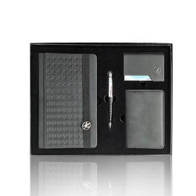 China High End Automotive Business Card Holder A5 Notebook Set Logo Business Gift Sets Custom Top for sale