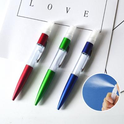 China Office Supplies Promotional 5ml Capacity Pen Sanitizer Sprayer Multifunction 2022 Ballpoint Pens For Gift With Logo Printing for sale