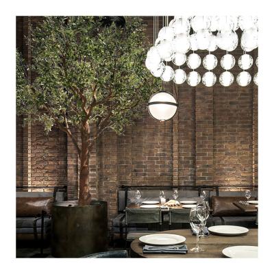 China Custom CLASSIC High Simulation Plastic Fiberglass Quality Large Size Indoor Outdoor Artificial Olive Tree for sale