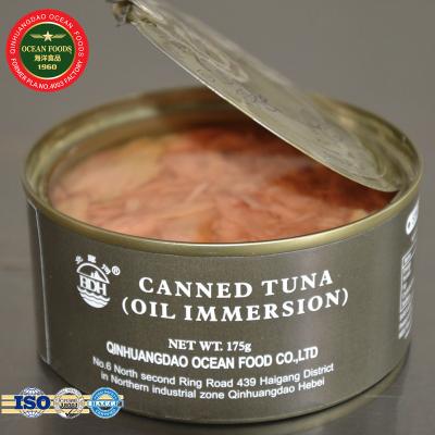 China 175g Canned Tuna Canned Oil Immersed Fish Seafood Products for sale