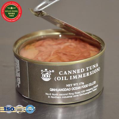 China Canned Army Canned Food Tuna Oil Dip Seafood for sale