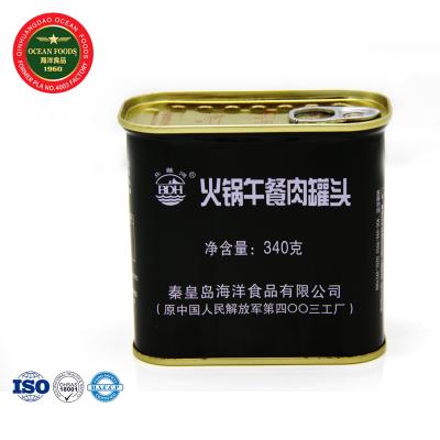 China No Artificial Colors Hot Pot Meat Tin Food Canned Pork Luncheon Meat for sale