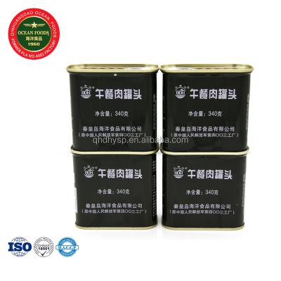 China Artificial color do not iron tin box pork luncheon meat price for sale