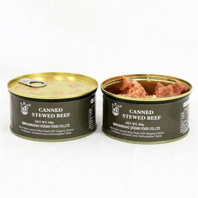 China Artificial Colors 340g Beef Product Canned Outdoor Beef Emergency Cooked Convenient Food for sale