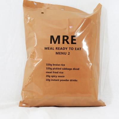 China Daily supply of self-prepared ready-to-eat food MRE of military heating meal for sale