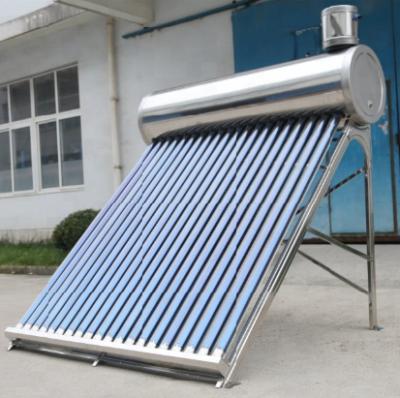 China Stainless Steel Factory Price 100L Shanghai Libang Smart Control Stainless Steel Tank Solar Water Heater for sale