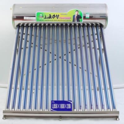 China Glass water tank non-pressurized glass tube solar water heater 170 liters solar water heater collector for sale