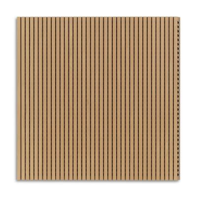 China ENVIRONMENTAL FOOTPRINT Wood Grooved Acoustic MDF Ceiling Panel And Perforating Panel for sale