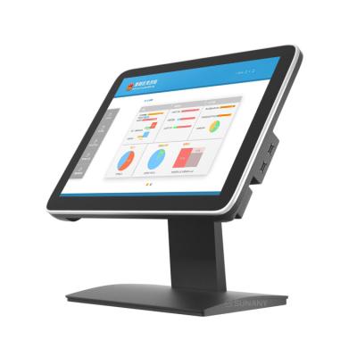 China All In One Counter For Retail Store 15Inch PC Touch Screen Register POS All In One System With Touch Screen for sale