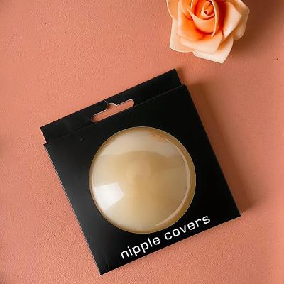 China Custom Women Matte Reusable Seamless Breast Opaque Slim Silicone Nipple Cover Invisible With Case for sale