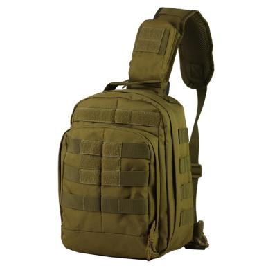 China Anti Theft Focus On Camouflage Outdoor Shoulder 600D Polyester Back Field Sports A Climbing Tactical Chest Bag for sale