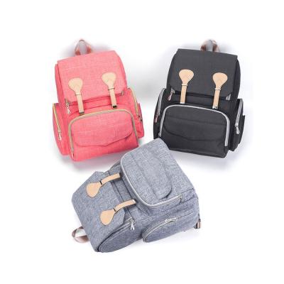 China Latest Factory\Fashion Customized Large Capacity Mummy Backpack Diaper Baby Diaper Bag For Women Ladies for sale