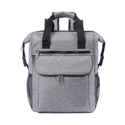 China Large Capacity Insulation Waterproof Waterproof PEVA Double Shoulder Portable Gray Backpack for sale