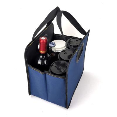 China Polyester wine handbag carry bag storage bag can be printed with logo for sale