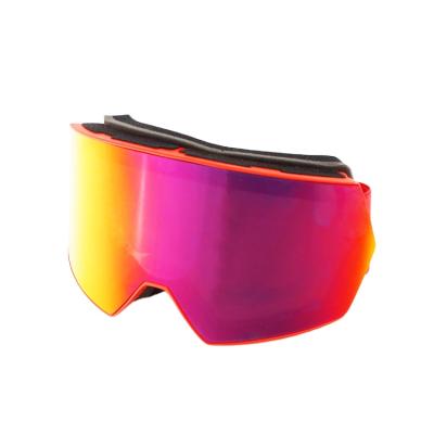 China Custom Logo Fogproof Ski Goggles With PC Lens Elastic Straps Ski Goggle for sale