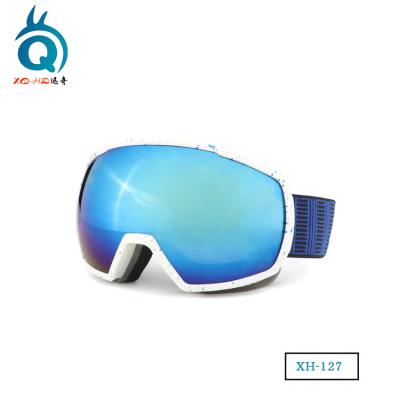 China Custom Logo Anti-fog / UV400 Protection OEM Logo Windproof Snowboarding UV Goggles Ski Goggles for sale