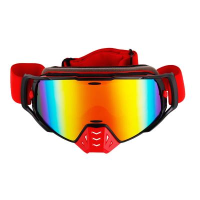 China Motorcycle Protector UV400 Double Lens Fogproof Lens Helmet Men Motocross Windproof Goggles for sale