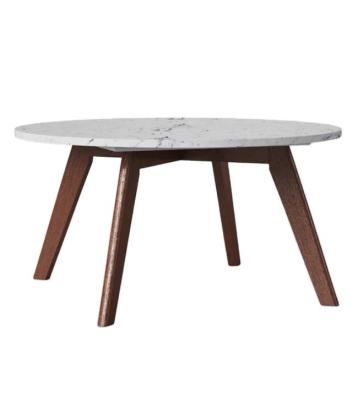 China Removable Cover Minimalist design of living room furniture with solid wood base and rock panel tabletop for sale