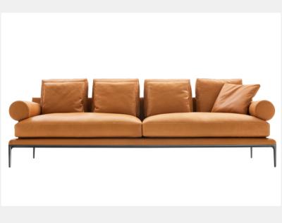 China Removable Cover Hot selling European indoor double seat sofa with chaise seat for sale