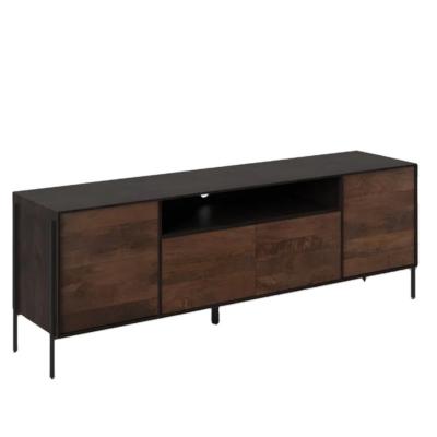 China Modern Modern style bedroom furniture dark walnut wood TV cabinet for sale