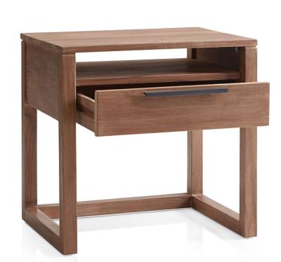 China Modern Simple design solid wood bedroom bedside table with a drawer for sale