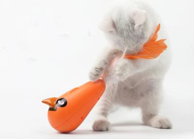 China Battery Operated Cat Exercise Toys , Interactive Cat Toys With Colorful Feather for sale