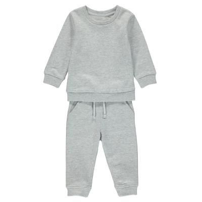 China Autumn Winter Sweatsuit Solid Boys Casual Clothes Set Blank Children Kids Tracksuit For Boys for sale