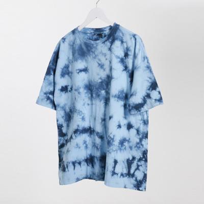 China Viable Custom Oversized Tie Dye Print Fashion Kids Tee Short Sleeve Summer Logo Teenage Boys T-Shirt for sale