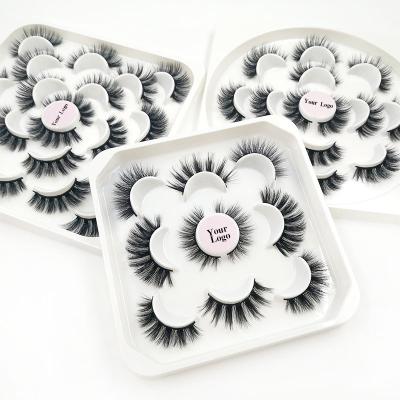 China Natural Excellent Quality Premium Customized Mink Lashes Boxes Mink Eyelash Human Minklashes for sale