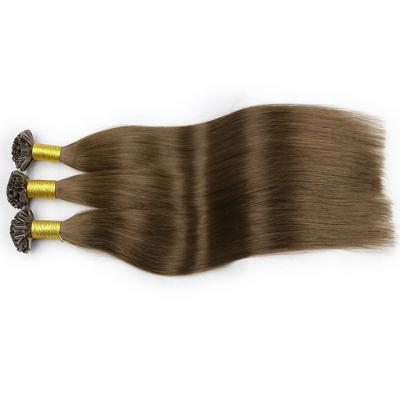 China Curly Loop Remy Nails Hair No Tangle No 1g/1strand Virgin U/nail Tip Hair Shedding Extensions for sale