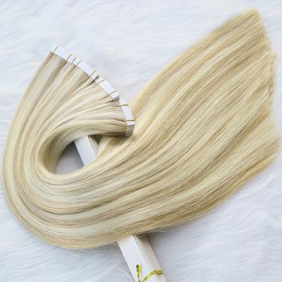 China Good Quality Curly Loop Hair Extension Tape In Double Drawn Free Sample Hair Tape Extension Hair for sale