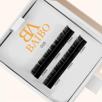 China Wholesale Natural Long Cashmere 0.03 0.05 0.07 0.20 Individual Fake Mink Eyelash Extensions Matte Black Private Lash Extension label volume for sale