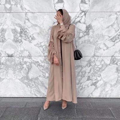 China Women's Long Elegant Muslim Kaftan Turkey Abaya Anti-static Islamic Clothing Robe Dress Islamic Muslim Clothing for sale