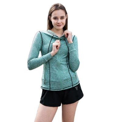 China 2022 fashion style women hoodie girls set casual coats slim fit yoga tops women wholesale for sale